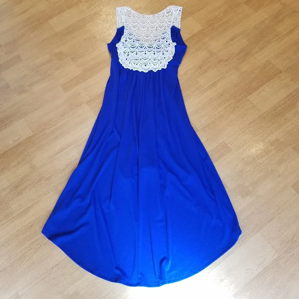 Maurices Navy Crochet Back Sundress - Picture 3 of 13